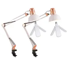 Luminárias Pixar Cromada Artigulada + Lampada Pétala 45w Super Branca Manicure