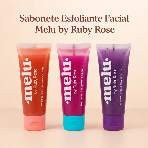 Sabonete Esfoliante Facial Melu by Ruby Rose 75g RR-4400