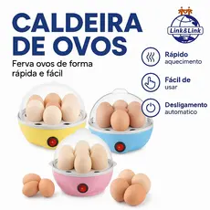 Cozedor de Ovos Elétrico Portátil