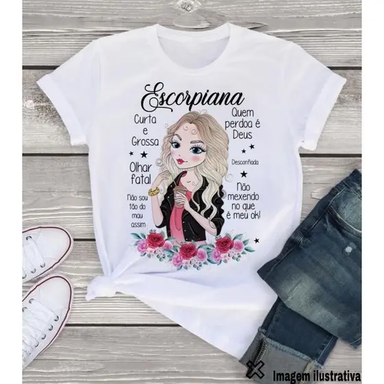 T-shirt Signos Zodíaco