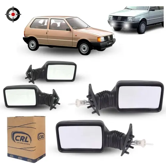 Retrovisor Uno Premio Elba 1989... Fiorino Pick-Up Com ou Sem Controle Interno