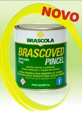 Antirruído Brascoved Preto Pincel 1kg - Brascola