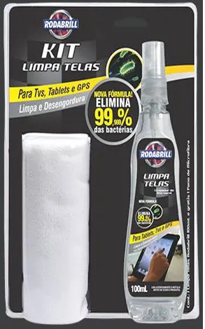 Kit Limpa Telas Tv Celular Tablet Notebook  (100ML) Rodabrill