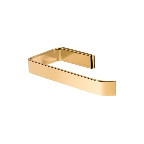 papeleira para banheiro porta papel higienico chapa metal dourado gold