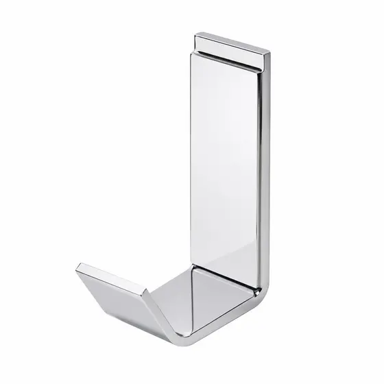 cabide em metal para banheiro porta objetos polido brilhante