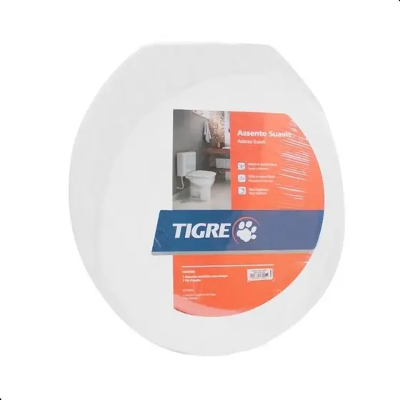Assento Sanitário Almofadado Qualidade Oval Suavit Tigre Tampa Vaso Deca Celite Icasa Universal