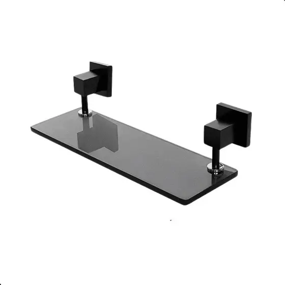 Porta Shampoo para Banheiro Luxo Modelo Grécia - Preto