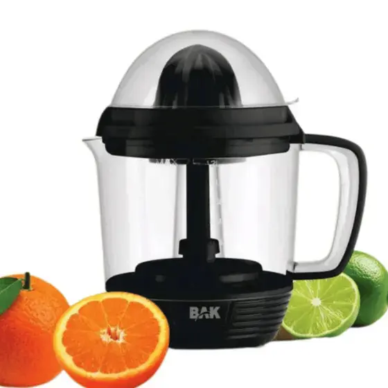 Espremedor De Frutas Laranja Limão Eletrico 2 Bicos Preto 1,2L