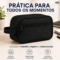 Necessaire Feminina Organizadora para Maquiagem, Cosméticos e Itens de Higiene em Viagens