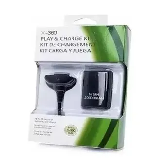 Bateria Cabo Carregador De Controle Joystick Xbox 360