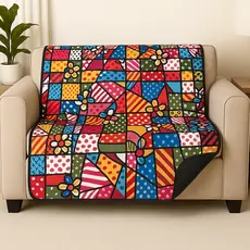 Manta Protetor De Sofá Para Cães E Gatos. Contra Pelos E Líquidos. Estampas Decorativas Hit Station