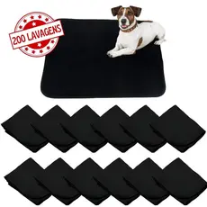 12 Tapetes Laváveis Higiênicos 70x50cm para Cães Adultos e Filhotes - Praticidade e Economia