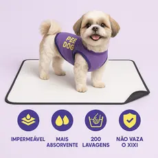 Tapete Higiênico Lavável Grande Kit 2 70×50cm | Até 400 Lavagens