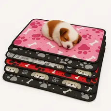 Tapetinho Anti Umidade Confortável Toque Gelado Cama Macia Cães e Gatos | Lavável Dobrável 70x50cm