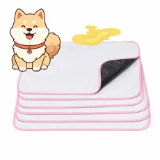 Kit 6 Tapetes Higiênico Lavável Super Absorção 70cm X 50cm - Vila Flor 200 lavagens