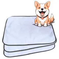 Kit 3 Tapetes Higiênicos 200 lavagens - 70x50cm Branco G - ecológico e longa vida