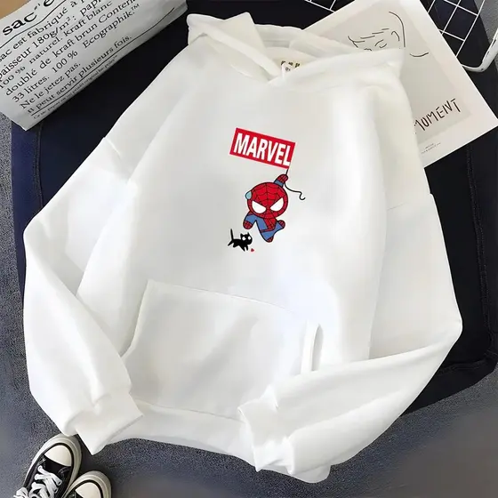 Moletom Canguru Estampado Com Capuz Blusa De Frio Inverno Masculino Feminino Aranha Promoção Unissex