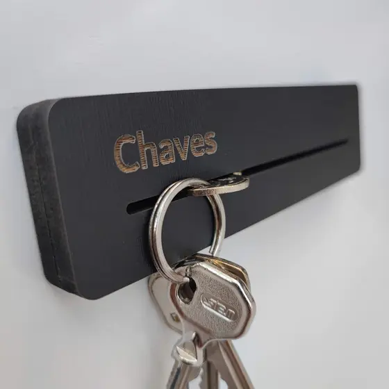 Porta Chaves em MDF com Gravação Decoração da Casa e Design Minimalista para Parede de entrada