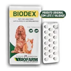 Biodex Anti-inflamatório 20 Comprimidos - BLISTER e Bula
