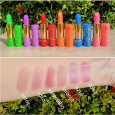 Super Promoção Kit 6/12 Batom Mágico / Longa Duração 24 Horas 24 Horas - Coloridos E Verde