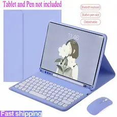 Capa Com Teclado Para Samsung Galaxy Tab S10 FE 10.9 À Prova De S10 lite Sem Fio Bluetooth Mouse Casos Embalagem