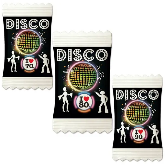 Balas Balada DISCO Tema de Festa Anos 70 80 90 Música (Tradicional Soft Já Personalizadas)