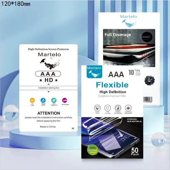 Martelo Película Hydrogel TPU AAA Transparente e Fosca alto Reparação