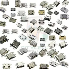 lote 100 peças de conector carga v8 dock carga usb manutenção celular e tablet