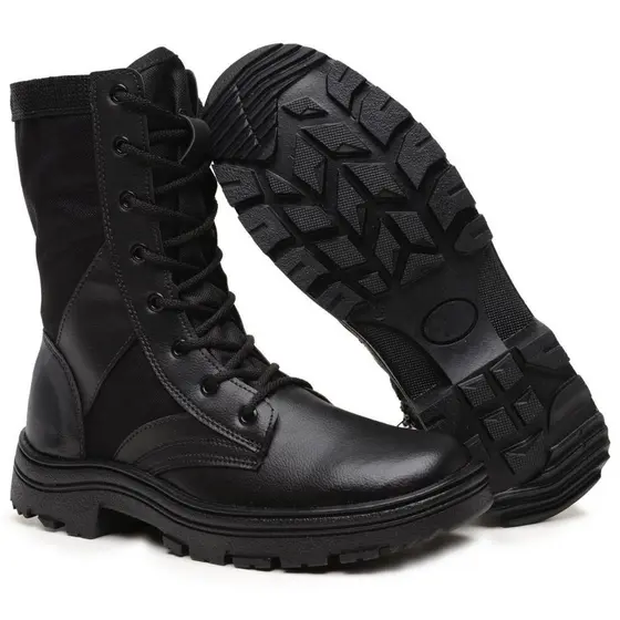 Bota Coturno Militar Motoqueiro Segurança Trabalho Policia Tático Samu Bombeiro