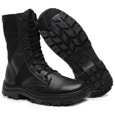 Bota Coturno Militar Motoqueiro Segurança Trabalho Policia Tático Samu Bombeiro