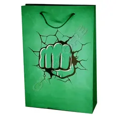 10-50 Sacolas De Papel Hulk 25x17x6cm Bolsa Festa Lembrancinha Surpresa