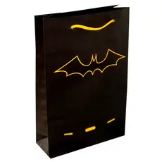 10 a 50 Sacolas De Papel Batman Morcego 25x17x6cm Bolsa Festa Lembrancinha Surpresa