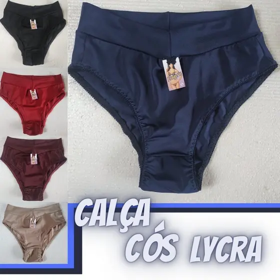 Tanga Calça Cós Alto Modeladora Kit C/ 06 Peças Promoção