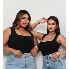 Body Candy Collor Moda Plus Size Quadrada Tendência Verão