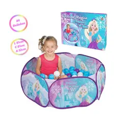 Piscina De Bolinhas Infantil Princesa ou Heróis 80 Bolinhas