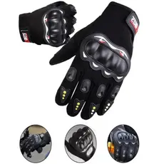 Luva Moto Motoqueiro Reforçada Proteção Completa Touch Screen Antiderrapante Motociclista
