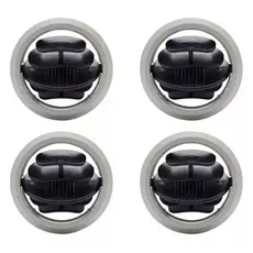 Kit Difusor Central Lateral Celta Prisma 2000 A 2006 Preto aro Prata