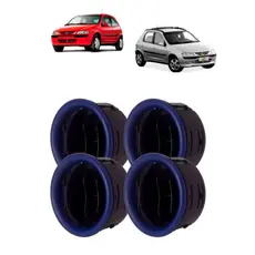 Kit Difusor De Ar Central Lateral Com Suporte Celta 2000 ate 2006  Azul