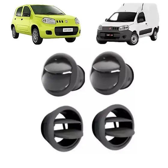 Kit Difusor Ar Novo Uno 2010 A 2014 Fiorino 2013 Grafite