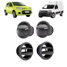 Kit Difusor Ar Novo Uno 2010 A 2014 Fiorino 2013 Grafite