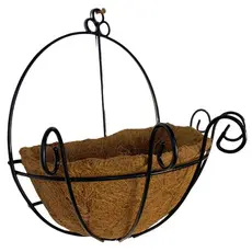 Vaso de Parede de Fibra de Coco 30cm de Plantas Meio Vaso