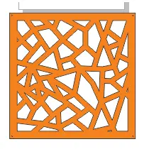 1 Módulos Divisória 20x20cm  Cm Mdf Ambientes Bogodó