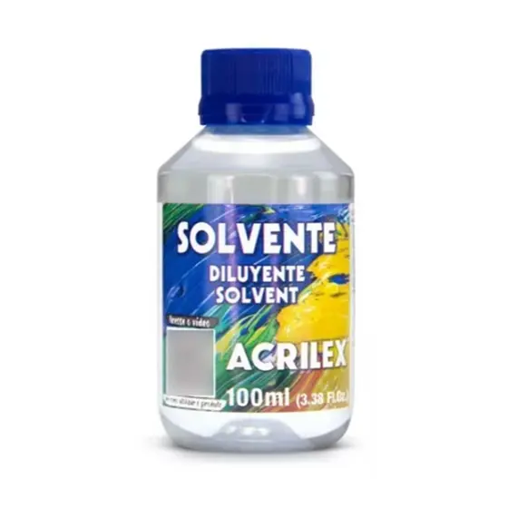Solvente Diluente Acrilex 100ml Para Tinta Óleo Verniz Vitral