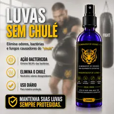 Higienizador de Luvas Spray Anti-Odor Equipamentos de Muay Thai, Boxe e Luta Luva Chulé OctoClean