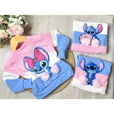 Blusa Infantil de Frio Menina  Stitch Moda Blogleirinha Inverno