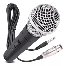 Microfone Profissional Alta Qualidade 5 Metro Cabo Cantar Karaokê Palestras Igrejas