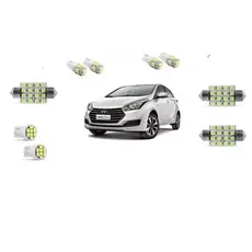 kit de lampada led Hyundai HB20 super branca t10 carro automotivo