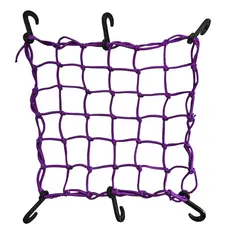 Redinha Rede Elastica Bagageiro Capacete Moto 35x35 Cor Roxa