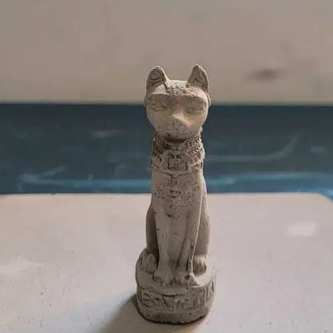 Gato Egípcio Olde Adorno Mini Relíquia 6,7 cm TP MALEOGA