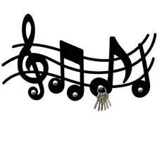Organizador Porta Chaves Notas Musical Música Temático Decorativo